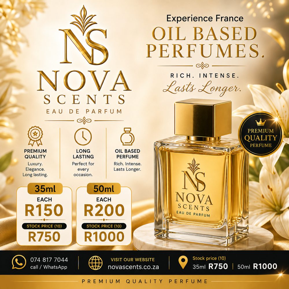 Nova Scents Eau de Parfum bottle